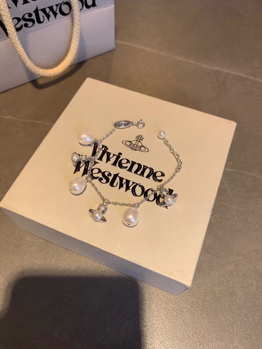 Vivienne Westwood Pearl and Diamond Bracelet